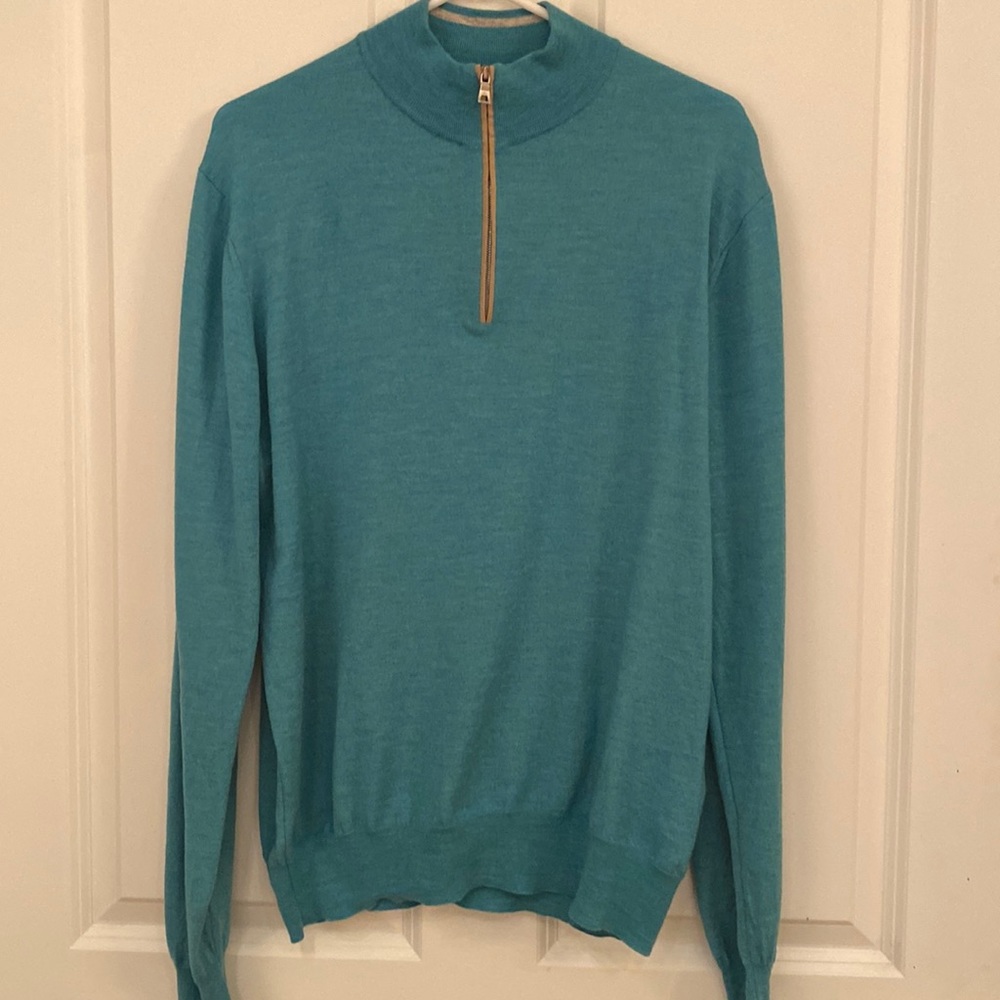Peter Millar men’s autumn crest quarter zip sweater